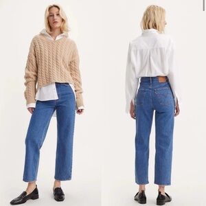 Levi’s Ribcage Ankle Straight Jean Jazz Pop